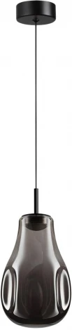 Подвесной светильник Odeon Light Nave 5098/4LC черный/дымчатый/металл/стекло LED 4W 4000K (220V, на проводе)