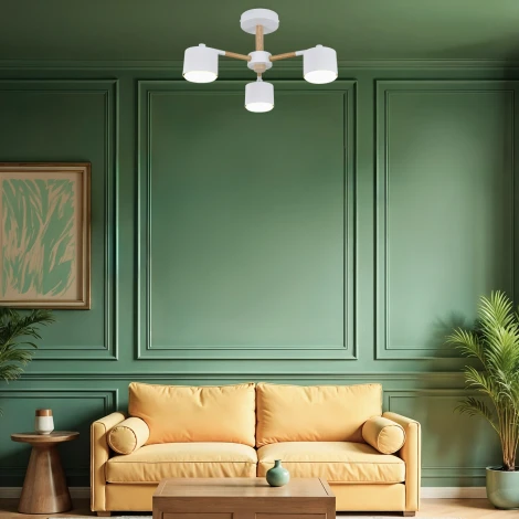 Потолочная люстра на штанге 100008/3R GX53*9W White Escada Lyse ES0000022L