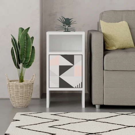 Прикроватная тумба GRANDMA'S NIGHTSTAND (Дерево/Белый) LEVE