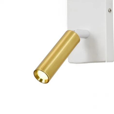 Бра с спотом и выключателем Escada Comfy 598/1A White/Brass (220V)
