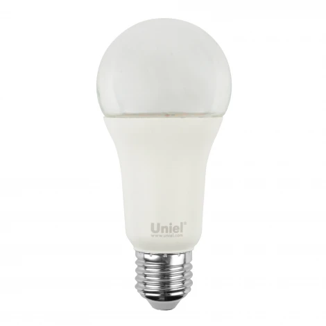 Лампа светодиодная для растений, прозрачная, спектр для рассады и цветения Uniel LED-A60-15W/SPSB/E27/CL PLP30WH