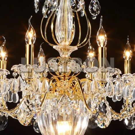 Подвесная люстра Osgona Schon 790112 (220V, хрусталь, подсвечник, свеча)