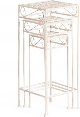 Столики Secret de Maison BEAUTY набор из 3-х штук ( mod. PL08-9993 ) (Металл /Белый)