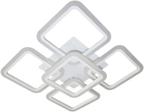 Потолочная люстра с таймером Natali Kovaltseva Smart Home LED LAMPS 81218 (220V, голосовое управление, пульт управления, управление смартфоном, умный дом - Алиса, Tuya Smart, Сири, Smart Life)