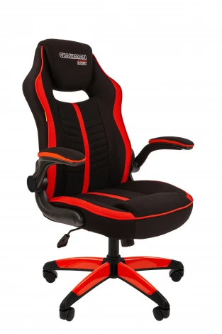 Кресло Chairman game 19 Россия ткань черн./красн. н.п.