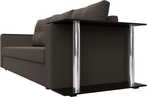 Диван прямой Атланта Лайт со столом справа Лига Диванов (Рогожка) арт.126161