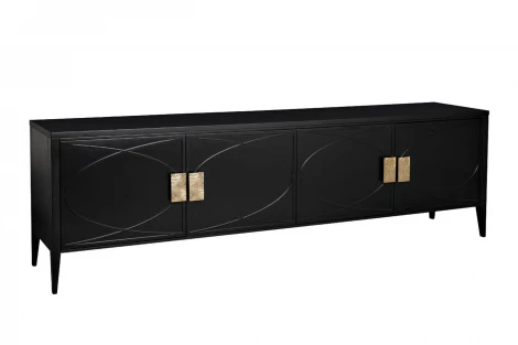 151SV-00005 Тумба под TV черная 200*60*40см Garda Decor