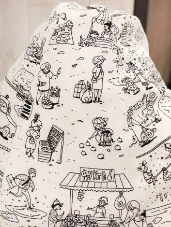 Кресло мешок Dreambag Груша Раскраска (3XL, Классический) 5009641