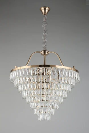 Подвесная люстра каскадная Aployt Gerta APL.725.13.13 (220V, хрусталь, на цепи)