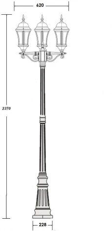 Наземный фонарь ASTORIA 1 L 91309LB Bl Oasis Light