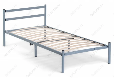 Односпальная кровать Woodville Фади 90х200 серая 462533