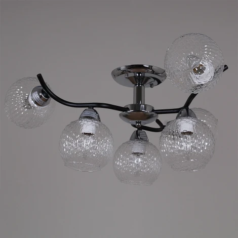 Потолочная люстра на штанге Reluce 07624-0.3-06 CR+BK (220V)