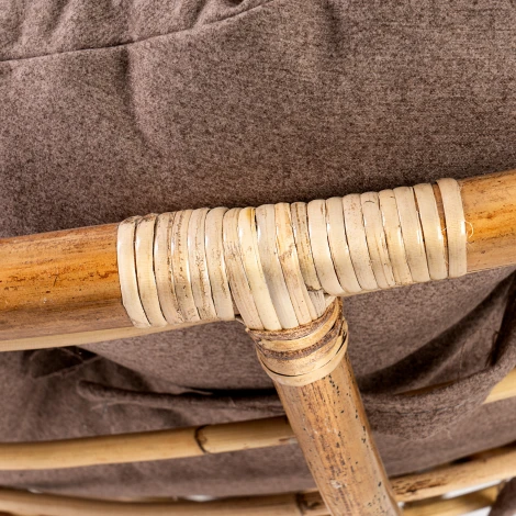 23/01 Матрац для кресла "Папасан" коричневый (ткань)