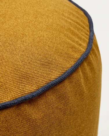 Пуфик La Forma (ex Julia Grup) Viera (Горчичный,Голубой)