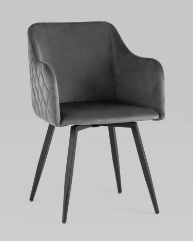 Стул Stool Group Ника вращающийся велюр серый УТ000031327