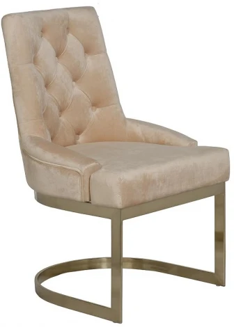 Обеденный стул Garda Decor 76AR-6210GOLD-BG (Золото/Бежевый)