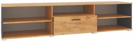 ТВ-тумба Woodville Кассандра дуб крафт золотой / антрацит 559218