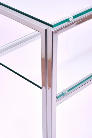 Консольный стол AllConsoles 1042-CS clear серебряный