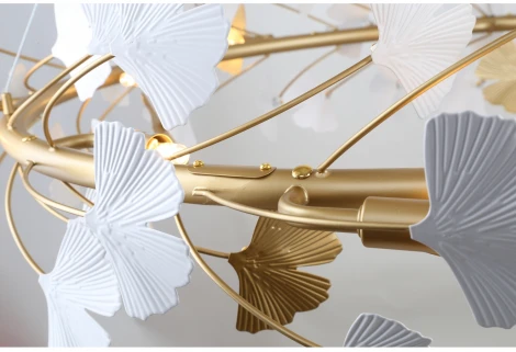 Подвесная люстра Favourite Ginkoa 4080-10P (220V, на тросе, листья)