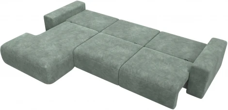 Диван угловой Лига-036 НПБ Классик Лонг левый угол Лига Диванов (Велюр) арт.127786L
