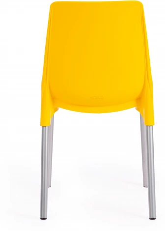 Обеденный стул Tetchair GENIUS (Металл,Пластик/Желтый,Хром) 19112