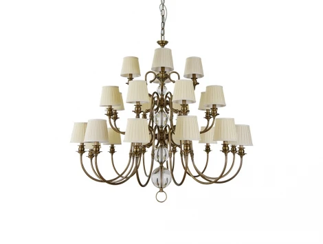 Подвесная люстра большая Newport 3100 31010+12/C black brass без абажуров (220V, на цепи)