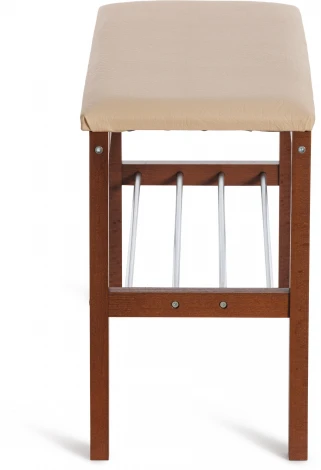 Банкетка BERYL Tetchair (Темный орех,Бежевый).