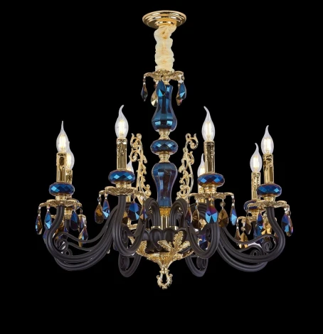 Подвесная люстра Alfa Light F2624-03 (220V, на цепи, свеча)