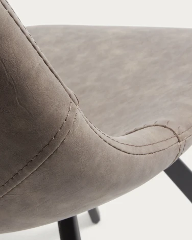 Обеденный стул La Forma (ex Julia Grup) Alve (Бежевый/ Фанера,Сталь,Пена)