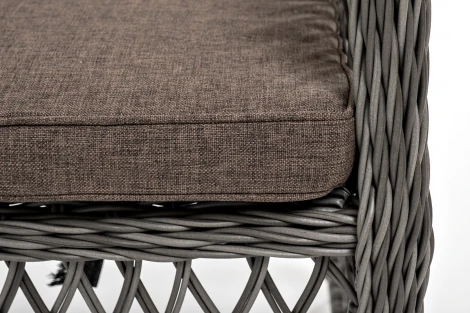 Обеденная группа плетеная, цвет графит 4SIS Эспрессо-80 L ECL2T1-3-SET graphite