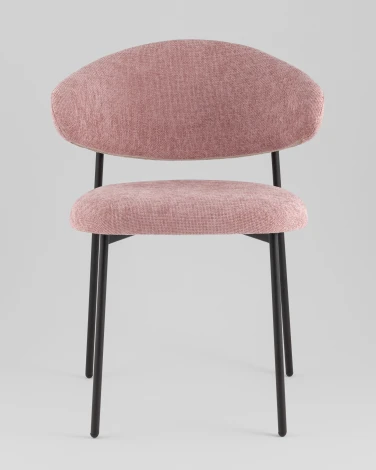 Стул Evan шенилл пыльно-розовый Stool Group УТ000042351