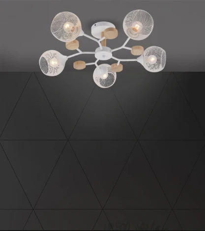 Потолочная люстра на штанге Seven Fires Maklen SF3385/5C-WT-WD