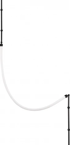 Настенно-потолочный светильник с гибким неоном ST Luce Strap SL6132.401.20 Черный/Белый LED 1*20W (220V)