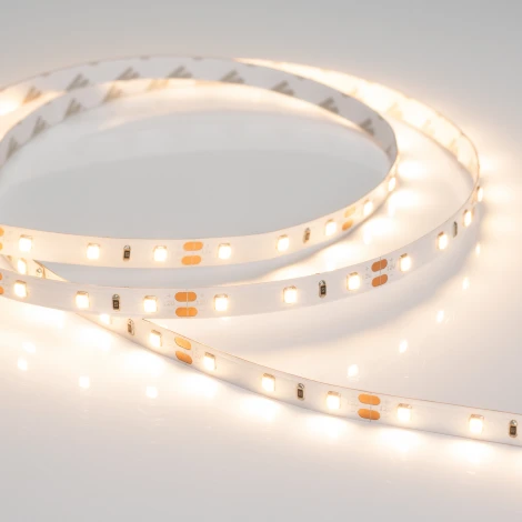 Светодиодная лента RT-A60-8mm 12V Warm2700 (7.2 W/m, IP20, 2835, 5m) (Arlight, Открытый) 015702(2)