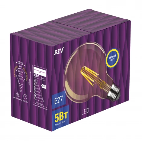 Лампочка светодиодная филаментная REV 32433 1