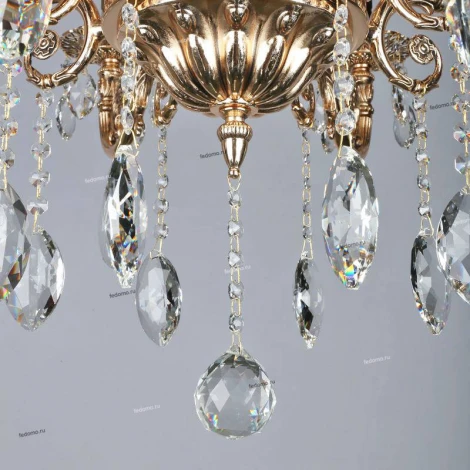 Подвесная люстра Omnilux Aosta OML-78903-12 (220V, на цепи, подсвечник, свеча)