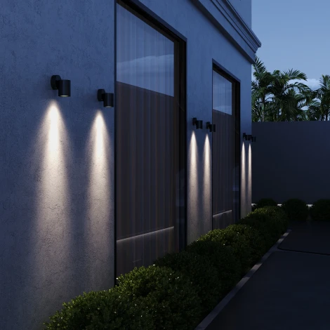 Архитектурная подсветка ST-Luce Tubo SL9008.401.01 черный/белый GU10 1*50W (220V, круглые, IP65)