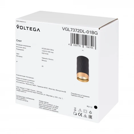 Потолочный светильник Voltega Finu VGL7372DL-01BG