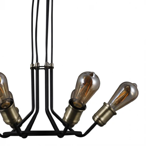 Подвесная люстра Seven Fires Lajnate SF4013/6P-BK-AB