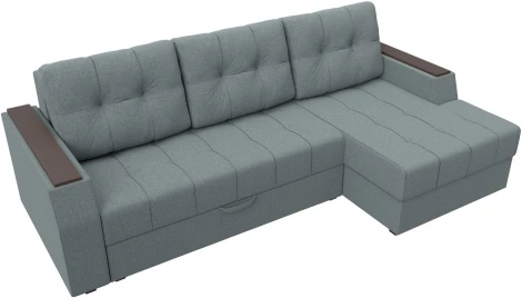 Диван угловой Эмир БС правый угол (Серый/Рогожка) Лига Диванов арт.123011