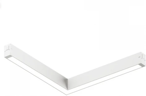 Трековый угловой светильник светодиодный с голосовым управлением однофазный 220V Denkirs Smart Linear DK8014-WH (Умный дом, Алиса)