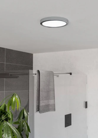 Настенно-потолочный светильник с регулировкой цветовой температуры Eglo Fueva 6 901763 11,5W(LED) 2700K, 4000K, 6500K, сталь, хром, белый