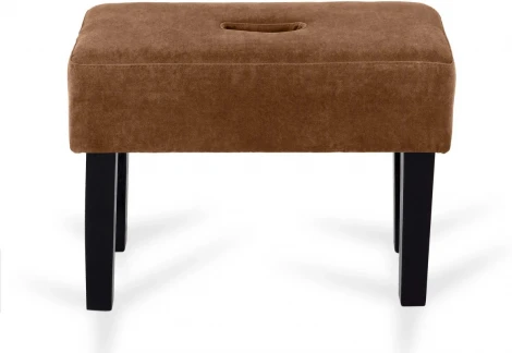 Табурет мягкий Handy ОГОГО (арт.671380), (Ткань,Микрофибра/Светло-коричневый)