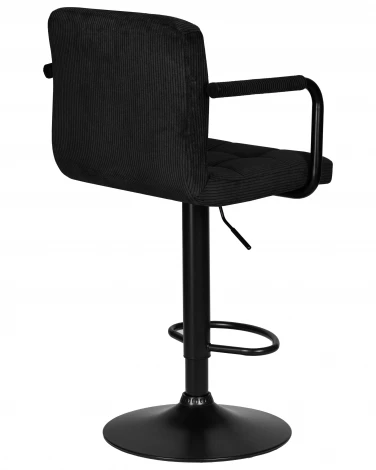 Набор 2 шт стул барный DOBRIN KRUGER ARM BLACK (черный вельвет (LAR-E2041-52))