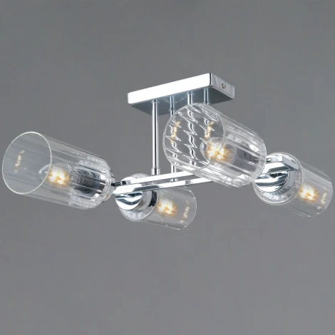 Потолочная люстра на штанге ILLUMICO IL0780-4CSQ-25 CR NAPLES (220V)