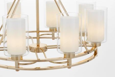 Подвесная люстра Lumina Deco Marietta LDP 8025-8 F.GD+WT