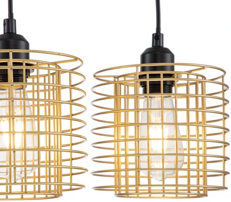 Подвесной светильник Escada Grid 10190/3S Gold (220V, на проводе)