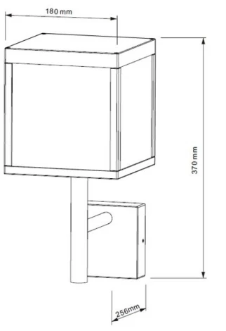 Настенный светильник уличный Lacertae 731112 Deko-Light (LED, 220V, куб, IP54)