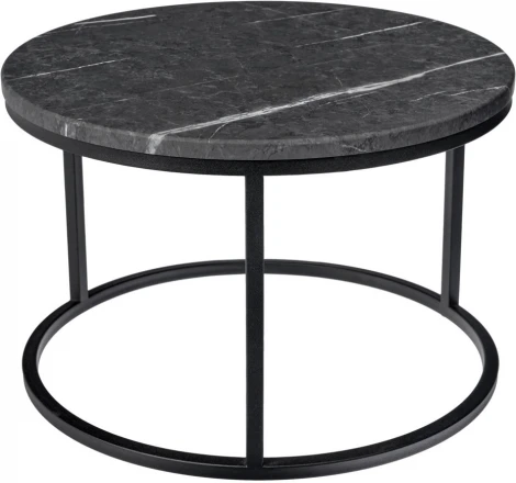 Набор кофейных столиков Bradex Home Tango орех и серый мрамор с черными ножками, 2шт (RF 0662)