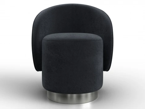 Кресло Лига-108 (Фанера,ДСП,Брус,Велюр/Темно-серый) Лига Диванов 136473